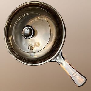 Vintage Corning Pyrex “Vision” Brown Glass 0.5 Sauce Pan & Lid Glassware